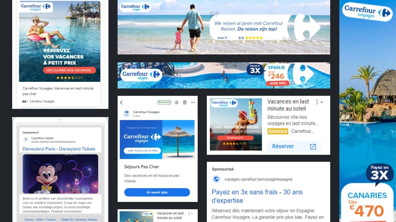 Carrefour Voyages Social media