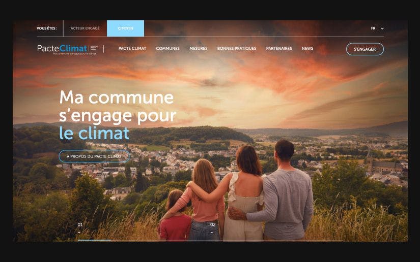 Pacte Climat website