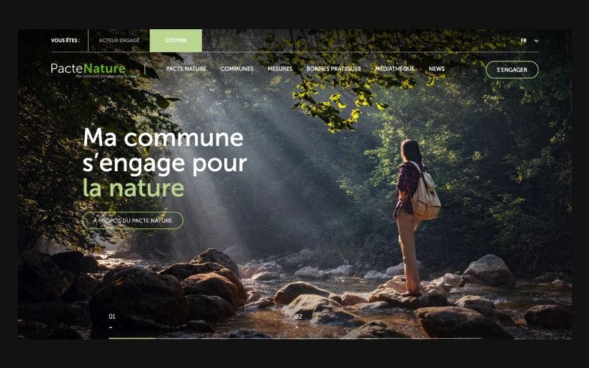 Pacte Nature website