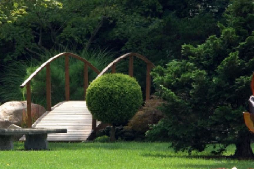 Jardin et pont Barenbrug / Barenbrug garden and bridge